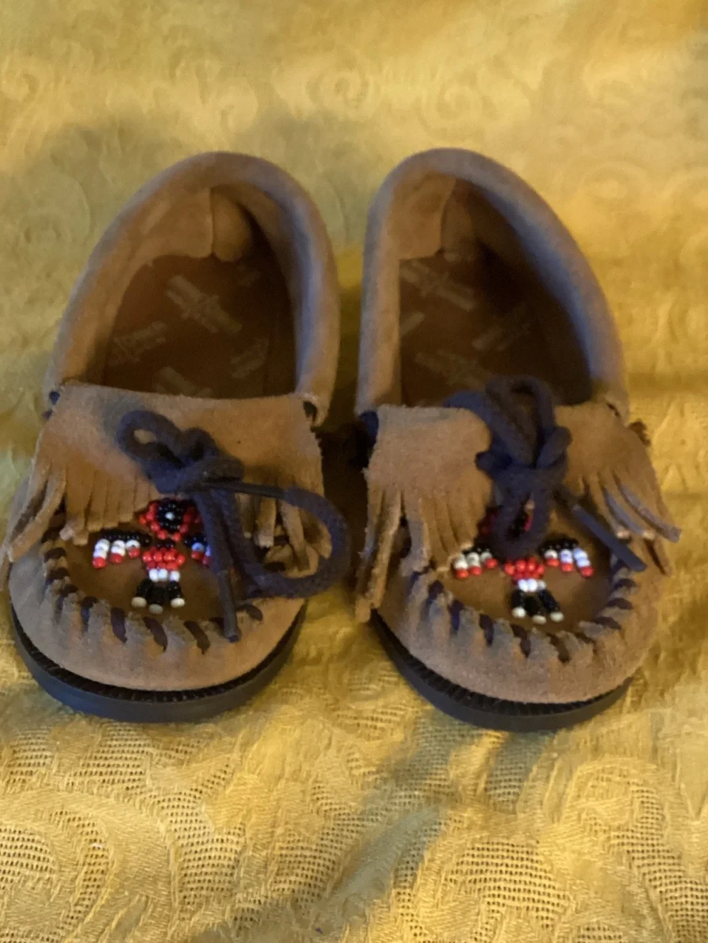 Minnetonka Children’s Moccasins. Size 8.